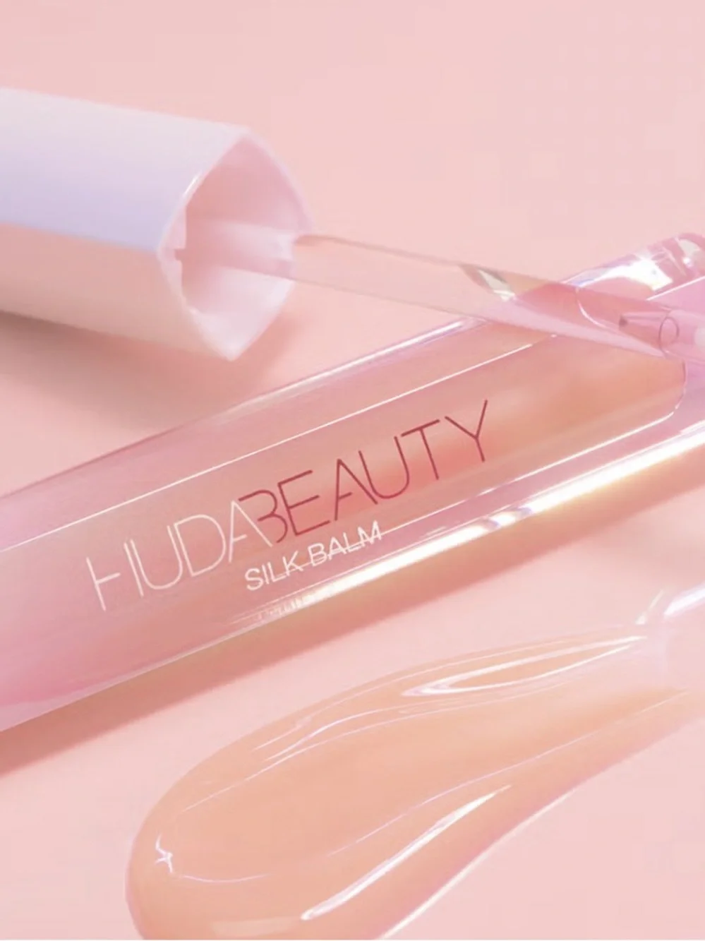 Huda Beauty Silk Balm Hydra-Plumping Lip Balm in the shade ‘Blush’